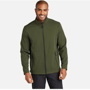 NEW 32 Degrees Heat Men Small Green Full-Zip Jacket  Long Sleeve Outerwear